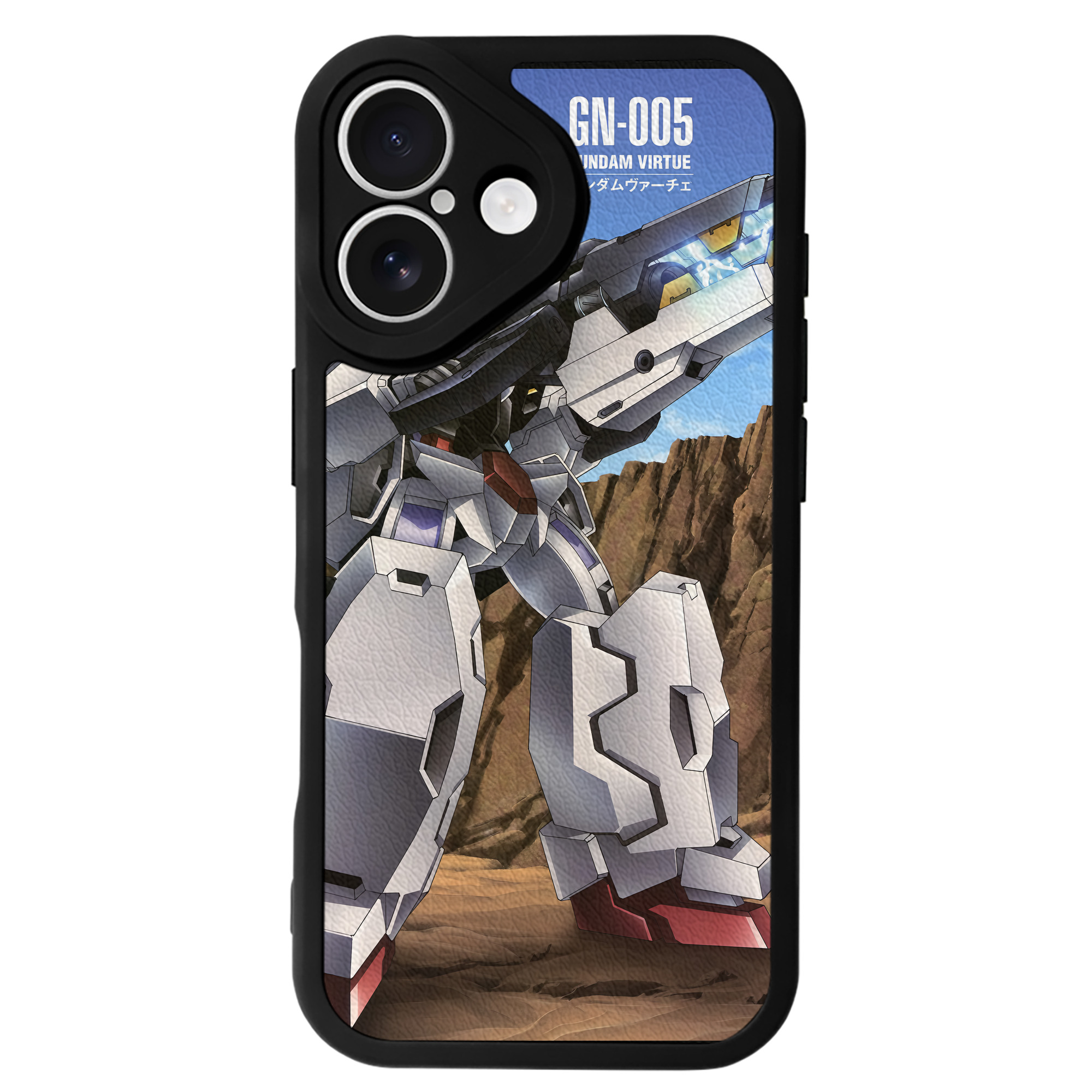 （画像用） 機動戦士ガンダム Mobile Suit Gundam 【iPhone 16シリーズ対応】シリコンスマホケース（レザー調） 材質：シリコン